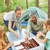 Relaxdays Susukamas nardų žaidimas tamsiai rudas