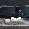 Relaxdays Nešiojamas stalas su apšvietimu, pilkas