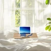 Relaxdays Nešiojamojo kompiuterio padėklas lovai 16" su telefono laikikliu