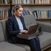 Relaxdays Nešiojamojo kompiuterio padėklas su kišene