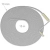 Relaxdays Nutekėjimo valymo spiralė, 10 mm x 3 m iki 10 mm x 15 m, Sidabrinė
