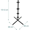 Relaxdays Padangų stovas, plienas, talpina 4 padangas, sandėliavimas