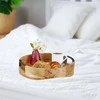 Relaxdays Apvalus mango medienos serviravimo padėklas