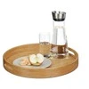 Relaxdays Padėklas, apvalus, 5x38.5x38.5 cm, rudas