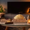 Relaxdays 3 apvalių vandens hiacinto padėklų rinkinys