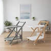 Relaxdays Padėklų vežimėlis, 2 aukštų, bambukas