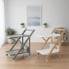 Relaxdays Bambukinis serviravimo vežimėlis, 2 aukštų