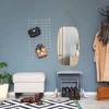 Relaxdays Ovalus pakabinamas veidrodis su dirželiu