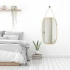 Relaxdays Pakabinamas veidrodis, 76.5x43.5x1.5 cm, rudas