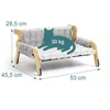 Relaxdays Pakelta minkšta katės lova