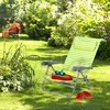 Relaxdays Sulankstoma paplūdimio kėdė su atlošo reguliavimu