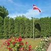Relaxdays 2 mėlynų skėčio įtvirtinimo į žemę inkarų rinkinys