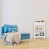 Relaxdays Balta bambukinė pastatoma lentyna