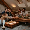 Relaxdays Balta užkandžių serviravimo lėkštė