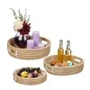 Relaxdays Patiekimo padėklas, 7x33 cm, 9x39 cm, 11x43 cm, Natūralus