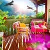 Relaxdays Paukščių atbaidymo skraidantis varnos muliažas, 8x58x41 cm, juodas, plastikas