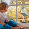 Relaxdays Paukščių lesyklėlė su stovu