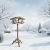 Relaxdays Paukščių namelis, 100x37x43 cm, ruda, mediena