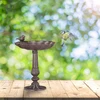 Relaxdays Laisvai pastatoma ketaus paukščių maudyklė