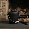 Relaxdays Pelenų kibiras su šepečiu ir semtuvėliu