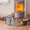 Relaxdays Didelis pelenų kibiras su dangčiu