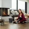 Relaxdays Pelenų kibiras su dangčiu ir šlavimo rinkinys