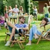 Relaxdays Stačiakampis bambukinis pikniko padėklas vynui