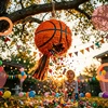 Relaxdays Piñata rinkinys: kamuolys, lazda ir kaukė