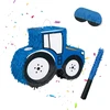 Relaxdays Traktoriaus piñata su lazda ir kauke