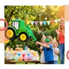 Relaxdays Traktoriaus piñata su lazda ir kauke