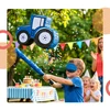 Relaxdays Traktoriaus piñata su lazda ir kauke