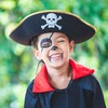Kodustaar 6x Juodų piratų skrybėlių rinkinys vaikams