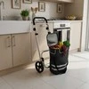 Relaxdays Sulankstomas pirkinių vežimėlis, 45 l