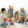 Relaxdays Sulankstomas pirkinių vežimėlis