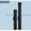 Plakatas Relaxdays Plakatų tūba, 80x14 cm, Juoda