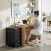 Relaxdays Plieninis riedantis konteineris, užrakinamas, 6 stalčiai, mobilus sandėliavimas