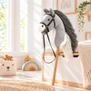 Relaxdays Pliušinis jojimo arkliukas (hobby horsing)