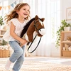 Relaxdays Pliušinis žaislinis arkliukas Hobby Horsing