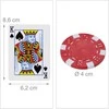 Relaxdays Pokerio rinkinys, 23x20.5x6.5 cm, sidabrinis