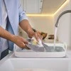 Relaxdays Sulankstomas kriauklės dubuo su nutekėjimu