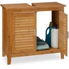 Relaxdays Praustuvo grindinė spintelė LAMELL Bamboo