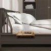 Relaxdays Priklijuojamas prie lovos staliukas, 11,5x36x24,5 cm, natūralus