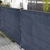 Relaxdays Privatumo ekrano tvirtinimo komplektas smėlio spalvos, tvirtinimo plokštelės
