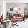 Relaxdays Pufas, 41x41x41 cm, Juoda, Ruda