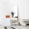 Relaxdays Baltas pufas iš dirbtinės odos