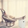 Relaxdays Pufas, 49x48.5x27 cm, Baltas