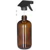 Relaxdays 6 rudų stiklinių purškimo buteliukų rinkinys 500ml
