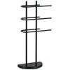 Relaxdays Pastatomas juodas metalinis rankšluosčių stovas