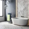 Relaxdays Modernus juodos spalvos rankšluosčių stovas