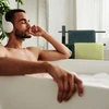 Relaxdays Modernus juodos spalvos rankšluosčių stovas